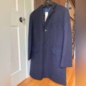 New J.Crew Men’s Everyday Topcoat Navy
